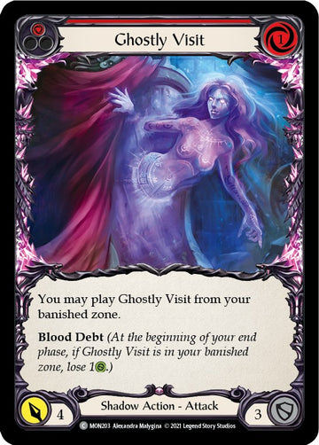 Ghostly Visit (Red) [MON203] [Monarch] Unlimited Edition Normal