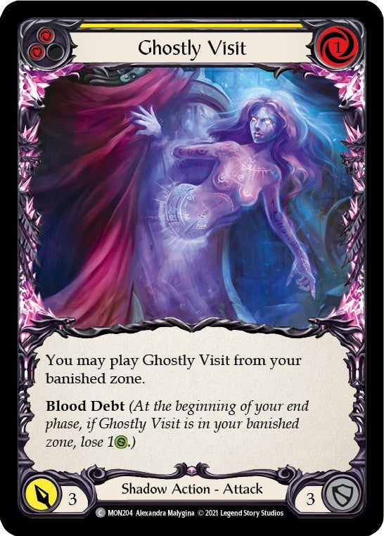 Ghostly Visit (Yellow) [MON204] [Monarch] Unlimited Edition Normal