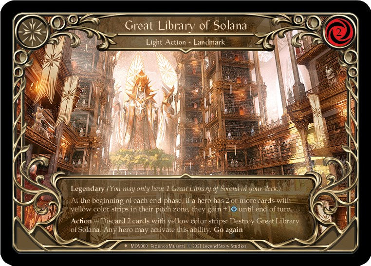 Great Library of Solana [MON000] [Monarch] Unlimited Edition Rainbow Foil