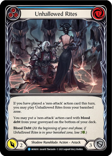 Unhallowed Rites (Blue) [MON161] [Monarch] 1st Edition Normal