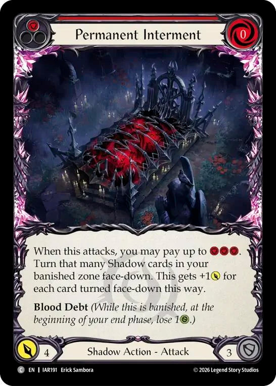 Permanent Interment (Red)