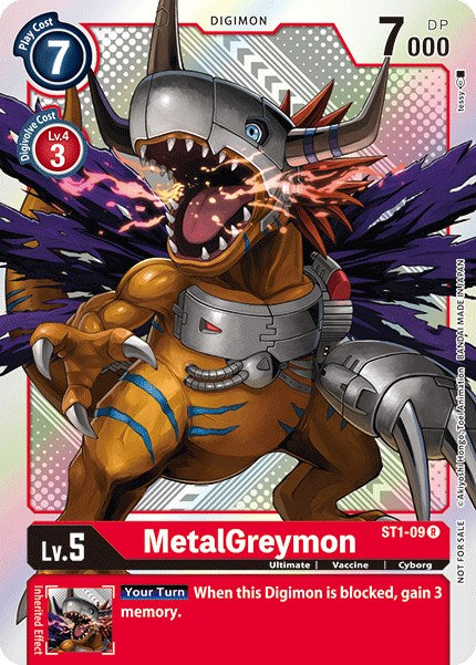 MetalGreymon (Official Tournament Pack Vol.2) [ST1-09] [Starter Deck 01: Gaia Red] Foil