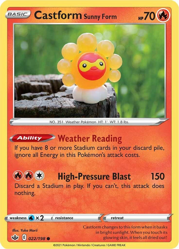 Castform Sunny Form [022/198] [Chilling Reign] Reverse Holofoil