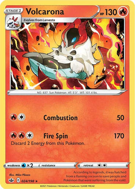 Volcarona [024/198] [Chilling Reign] Reverse Holofoil