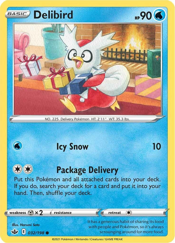Delibird [032/198] [Chilling Reign] Reverse Holofoil