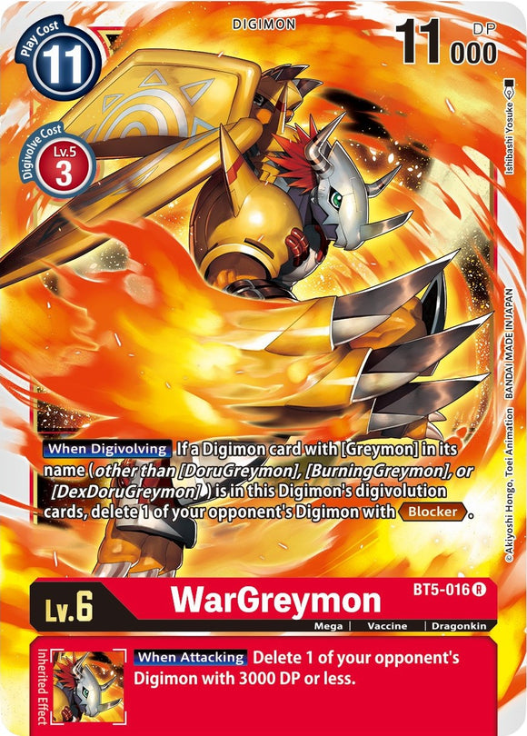 WarGreymon [BT5-016 R] [Battle of Omni]