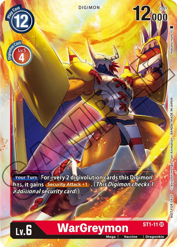 WarGreymon - ST1-11 (Event Pack 1) [ST1-11 SR] [ Gaia Red] Foil