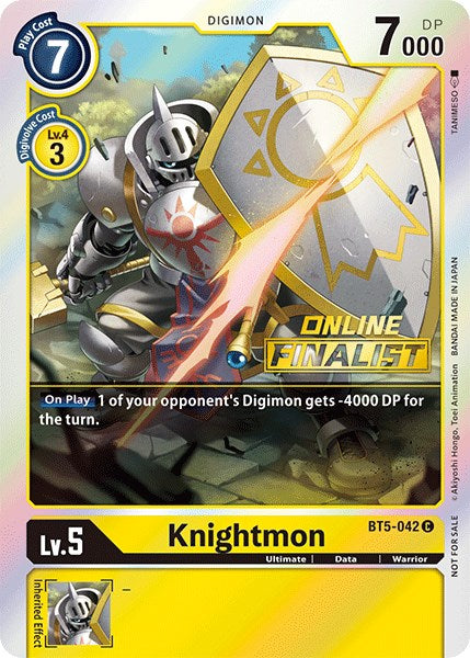 Knightmon (2021 Championship Online Regional) [Online Finalist] [BT5-042] [Battle of Omni] Foil