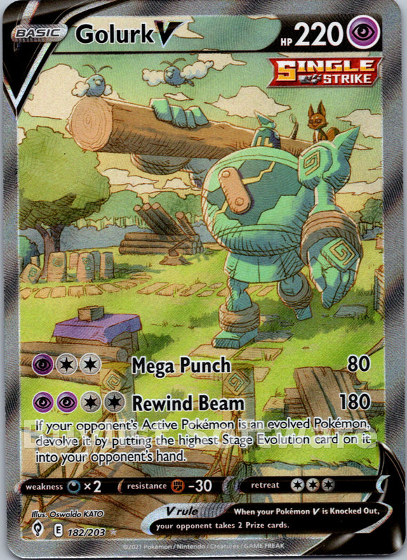Golurk V [182/203] [Evolving Skies] Holofoil
