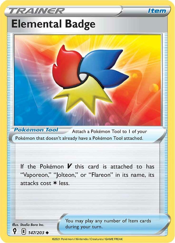 Elemental Badge [147/203] [Evolving Skies] Reverse Holofoil