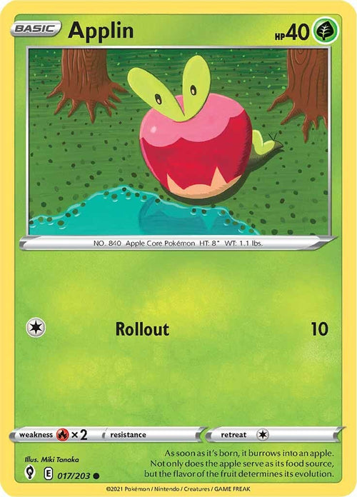 Applin [017/203] [Evolving Skies] Reverse Holofoil