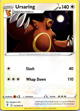 Ursaring [127/203] [Evolving Skies]