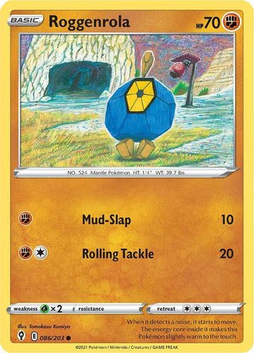 Roggenrola [086/203] [Evolving Skies] Reverse Holofoil