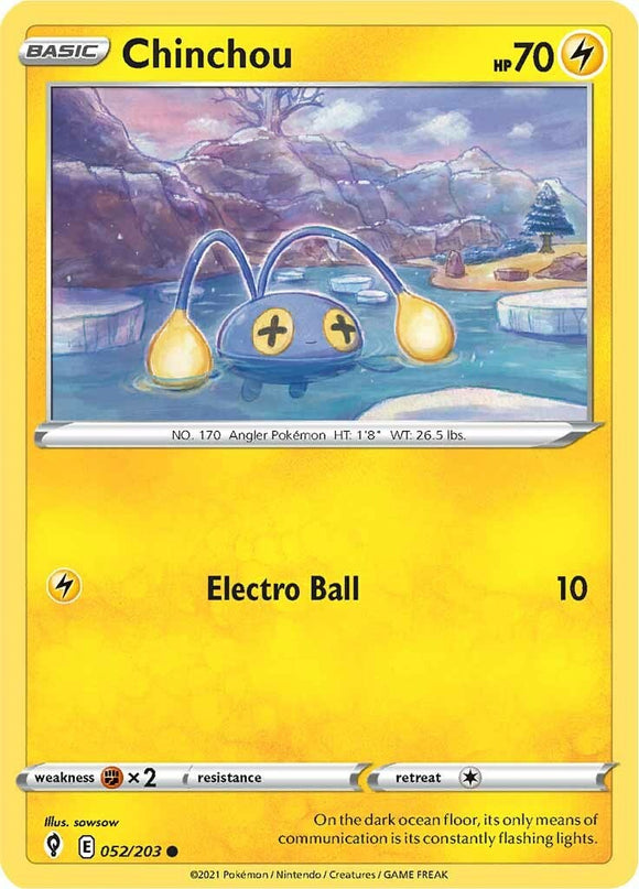 Chinchou [052/203] [Evolving Skies] Reverse Holofoil