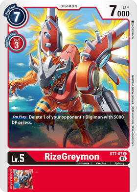 RizeGreymon [ST7-07] [Starter Deck 07: Gallantmon]