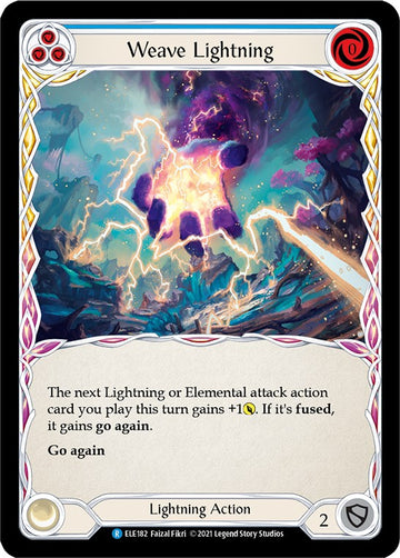 Weave Lightning (Blue) [ELE182] [Tales of Aria] 1st Edition Normal