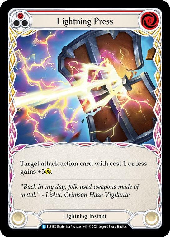 Lightning Press (Red) [ELE183] [Tales of Aria] 1st Edition Normal