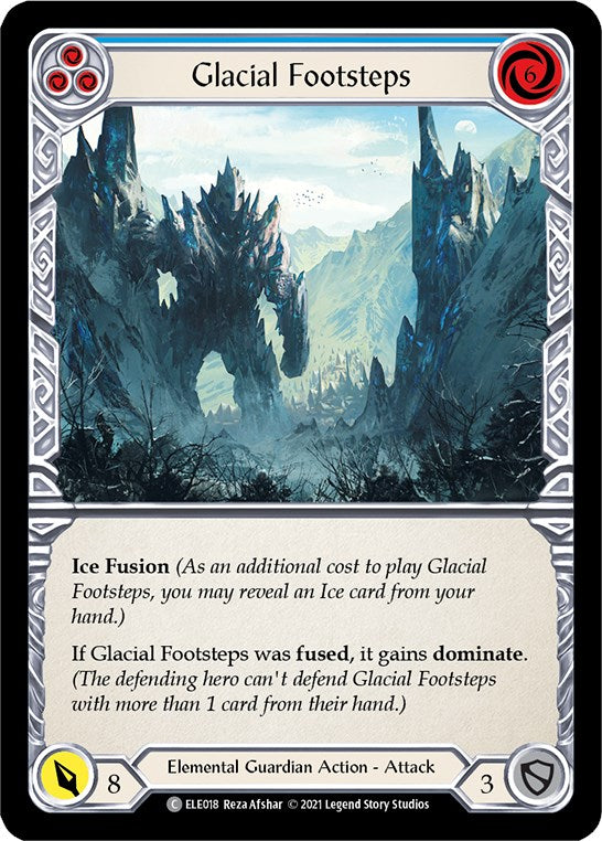 Glacial Footsteps (Blue) [ELE018] [Tales of Aria] 1st Edition Normal
