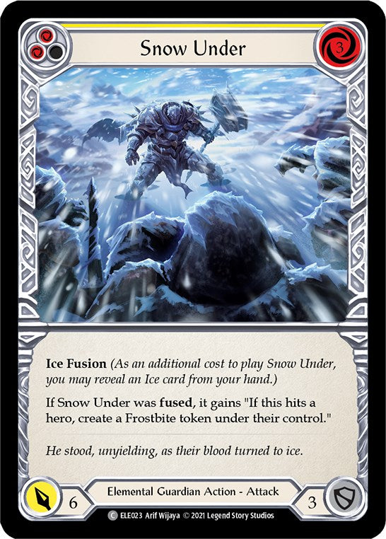 Snow Under (Yellow) [ELE023] [Tales of Aria] Unlimited Edition Rainbow Foil
