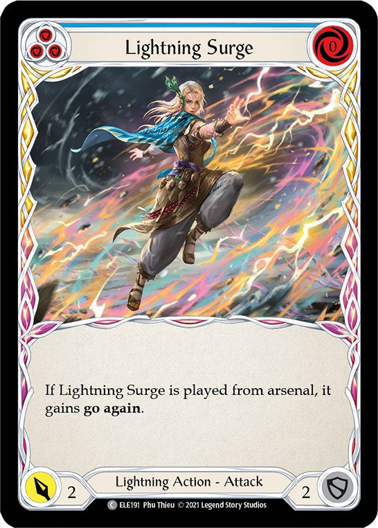 Lightning Surge (Blue) [ELE191] [Tales of Aria] 1st Edition Normal