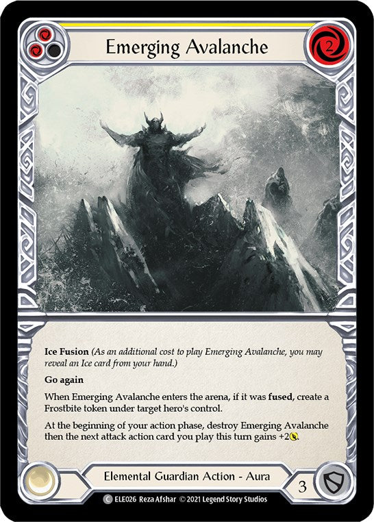 Emerging Avalanche (Yellow) [ELE026] [Tales of Aria] Unlimited Edition Normal