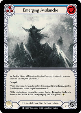 Emerging Avalanche (Blue) [ELE027] [Tales of Aria] 1st Edition Normal