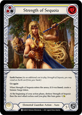 Strength of Sequoia (Yellow) [ELE029] [Tales of Aria] 1st Edition Normal
