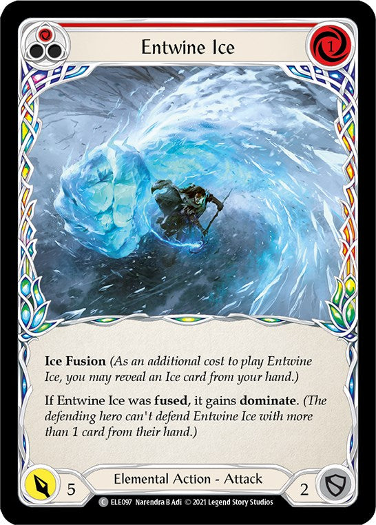 Entwine Ice (Red) [ELE097] [Tales of Aria] Unlimited Edition Rainbow Foil
