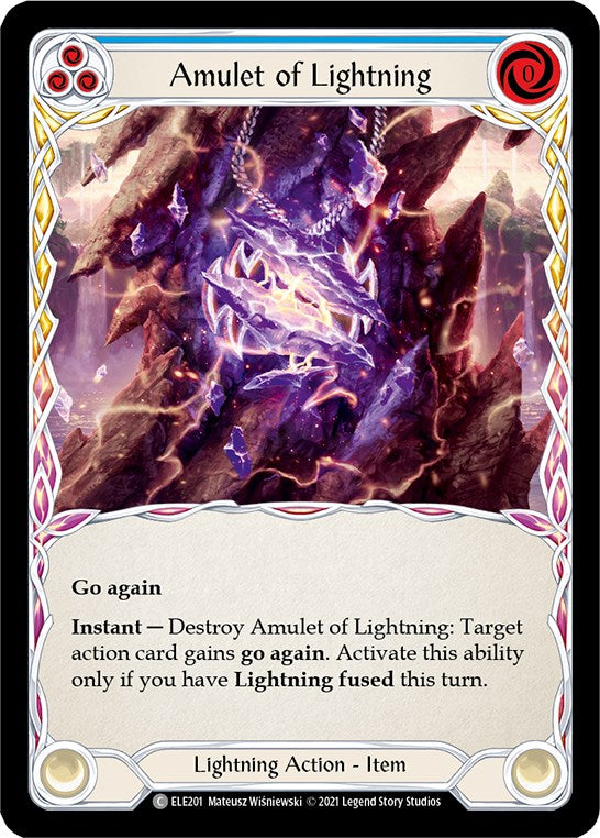 Amulet of Lightning [ELE201] [Tales of Aria] 1st Edition Normal