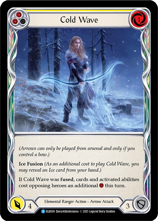 Cold Wave (Yellow) [ELE039] [Tales of Aria] 1st Edition Normal