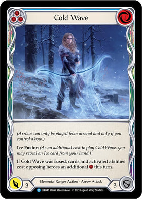 Cold Wave (Blue) [ELE040] [Tales of Aria] Unlimited Edition Rainbow Foil