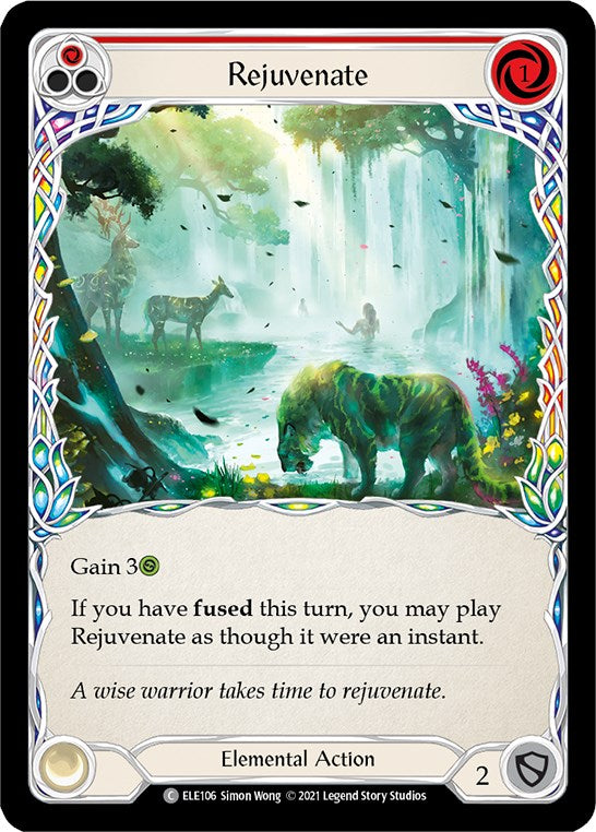 Rejuvenate (Red) [ELE106] [Tales of Aria] Unlimited Edition Rainbow Foil