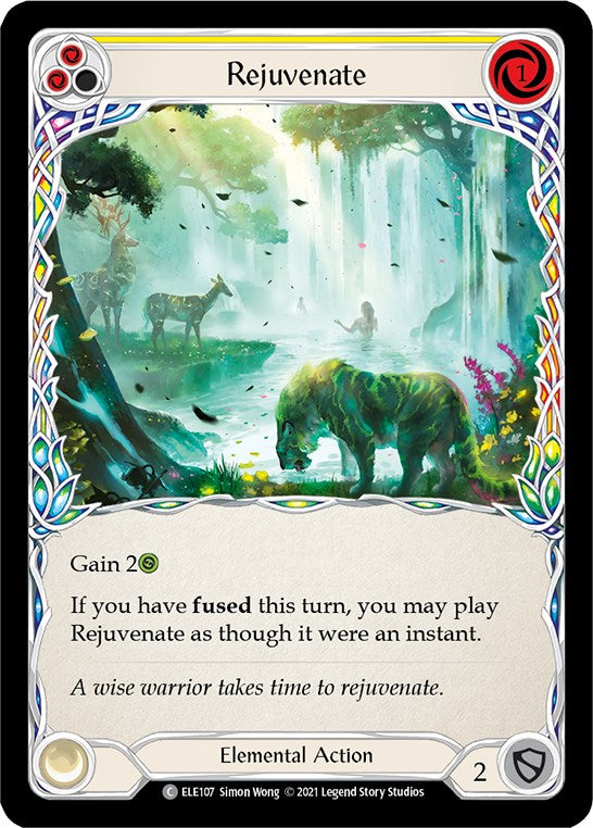 Rejuvenate (Yellow) [ELE107] [Tales of Aria] Unlimited Edition Rainbow Foil