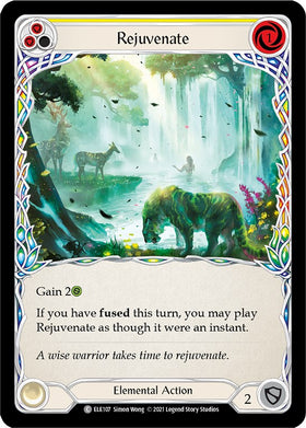 Rejuvenate (Yellow) [ELE107] [Tales of Aria] Unlimited Edition Rainbow Foil