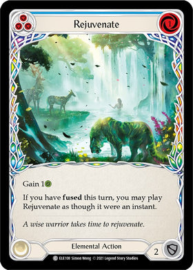Rejuvenate (Blue) [ELE108] [Tales of Aria] Unlimited Edition Rainbow Foil