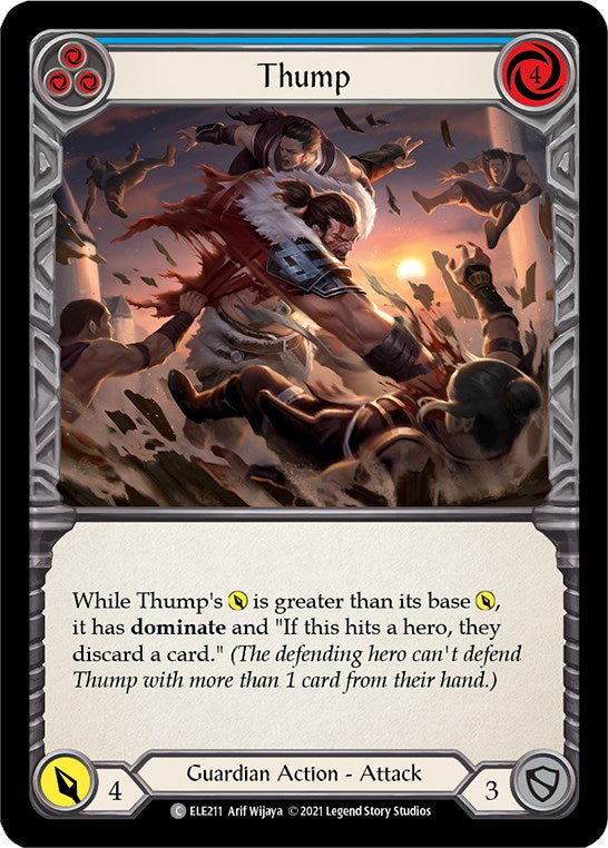 Thump (Blue) [ELE211] [Tales of Aria] Unlimited Edition Rainbow Foil