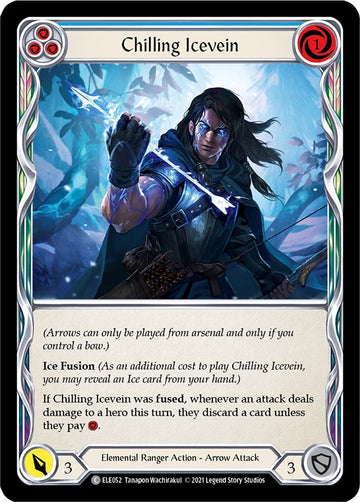 Chilling Icevein (Blue) [ELE052] [Tales of Aria] Unlimited Edition Rainbow Foil