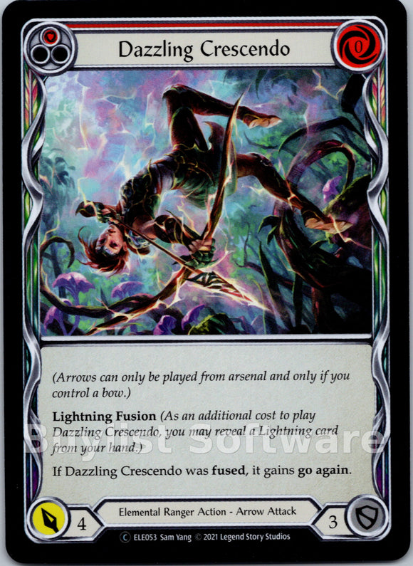 Dazzling Crescendo (Red) [ELE053] [Tales of Aria] Unlimited Edition Rainbow Foil