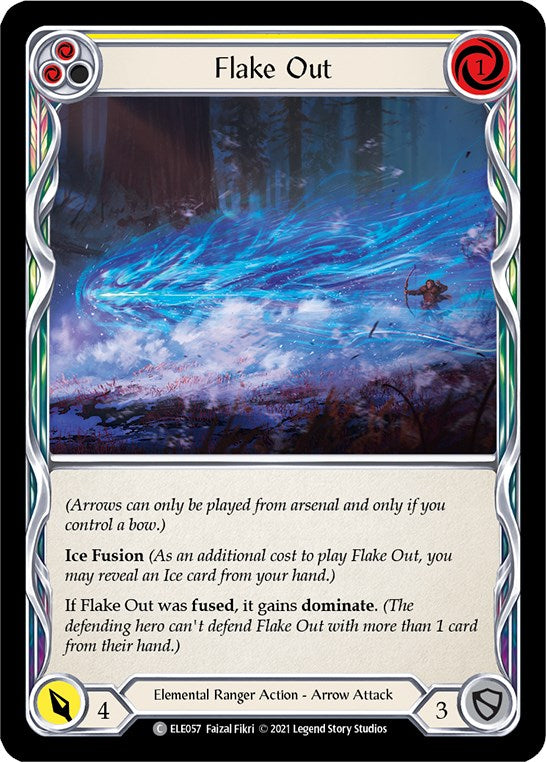 Flake Out (Yellow) [ELE057] [Tales of Aria] Unlimited Edition Rainbow Foil
