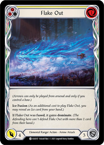 Flake Out (Yellow) [ELE057] [Tales of Aria] 1st Edition Normal