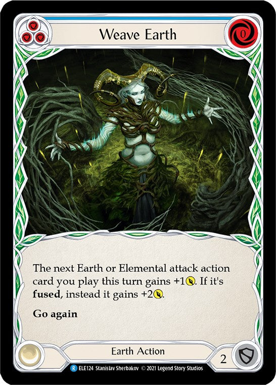 Weave Earth (Blue) [ELE124] [Tales of Aria] 1st Edition Normal