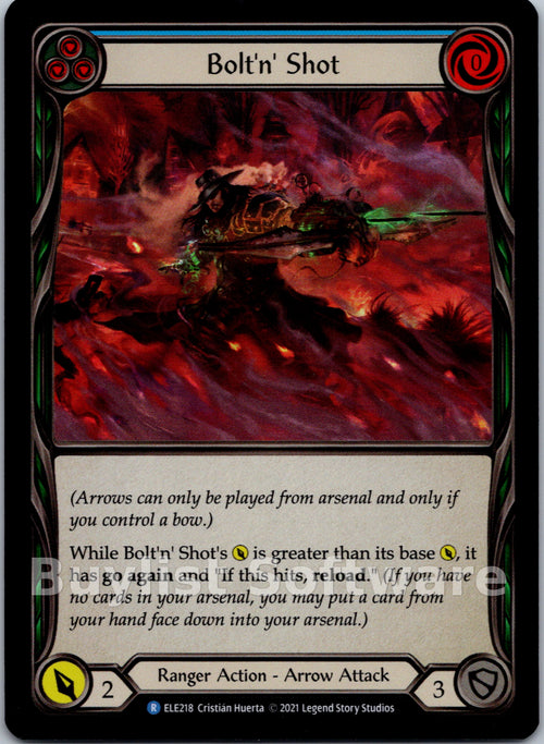 Bolt'n' Shot (Blue) [ELE218] [Tales of Aria] 1st Edition Rainbow Foil