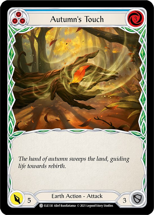 Autumn's Touch (Blue) [ELE130] [Tales of Aria] 1st Edition Rainbow Foil