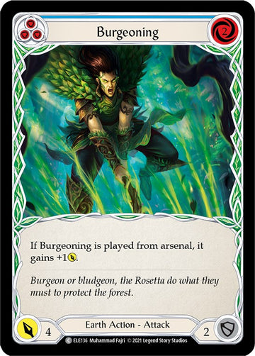 Burgeoning (Blue) [ELE136] [Tales of Aria] Unlimited Edition Normal