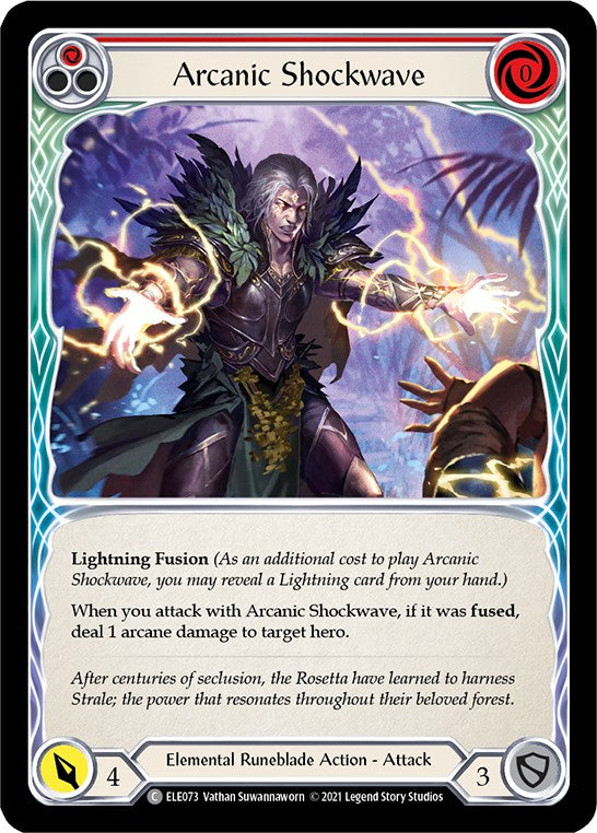 Arcanic Shockwave (Red) [ELE073] [Tales of Aria] Unlimited Edition Rainbow Foil