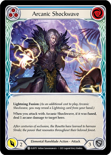 Arcanic Shockwave (Blue) [ELE075] [Tales of Aria] Unlimited Edition Rainbow Foil