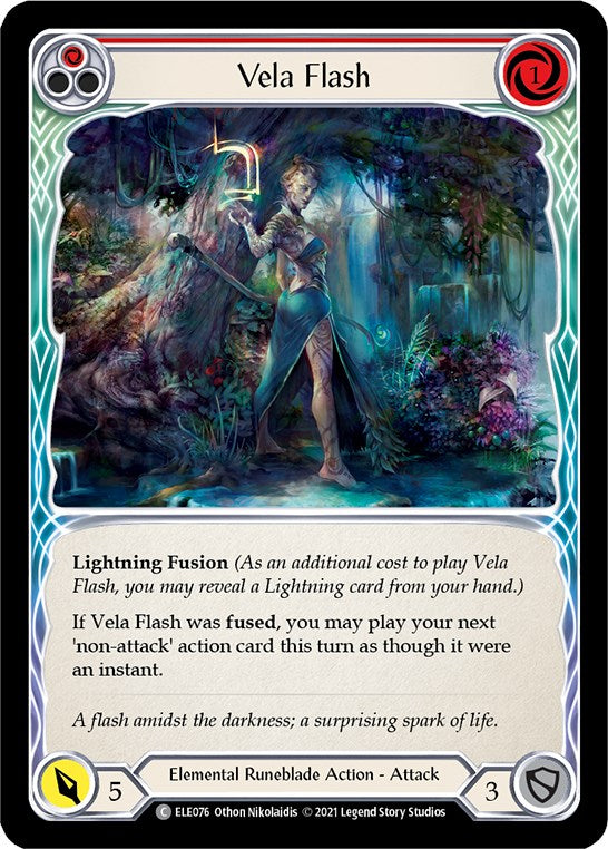 Vela Flash (Red) [ELE076] [Tales of Aria] 1st Edition Normal