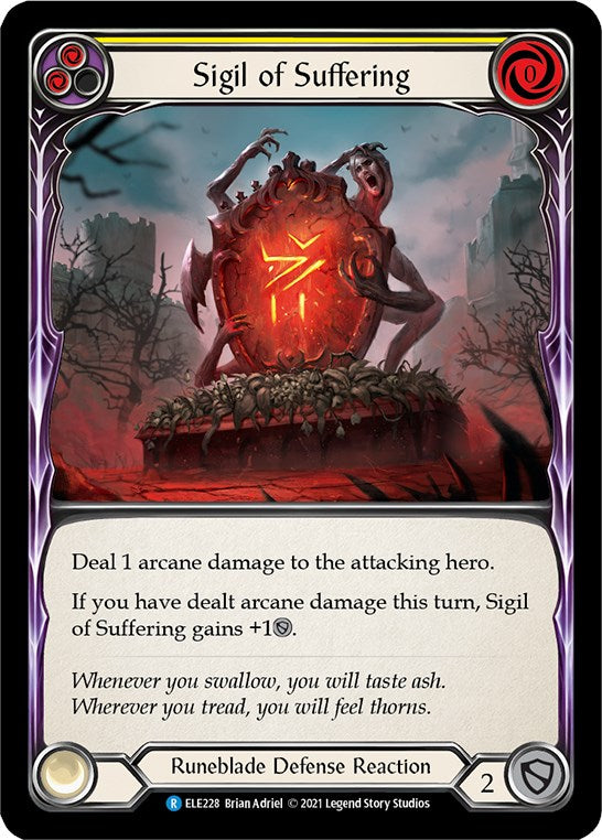 Sigil of Suffering (Yellow) [ELE228] [Tales of Aria] Unlimited Edition Rainbow Foil