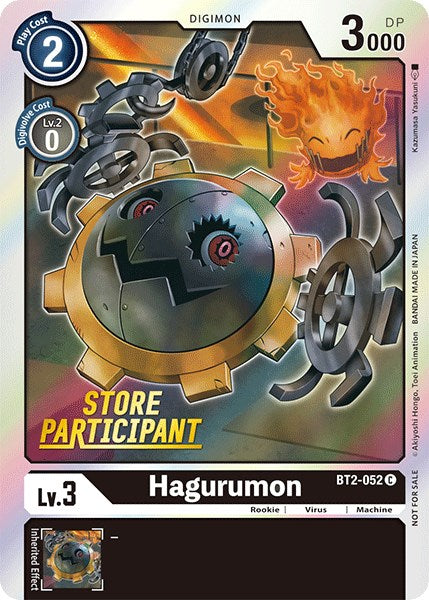 Hagurumon (Store Participant) [BT2-052] [Release Special Booster 1.0] Foil