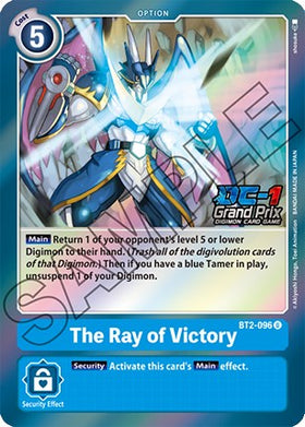 The Ray of Victory (DC-1 Grand Prix) [BT2-096] [Release Special Booster 1.5] Foil